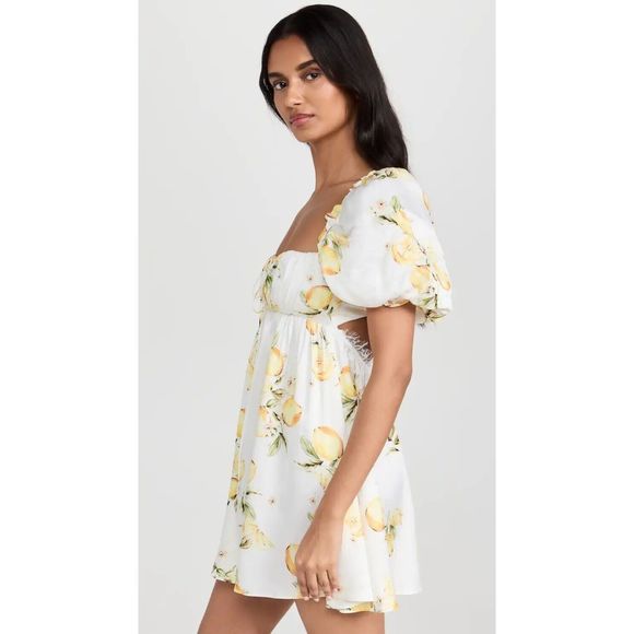 NWT For Love And Lemons Serafina Mini Dress Size Large - Picture 7 of 13
